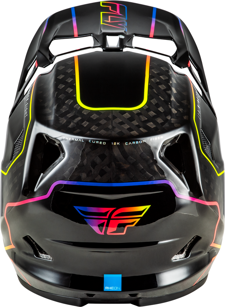 2026 FLY RACING WERX-R FLOW CARBON HELMET BLACK CARBON/BLACK/MULTI