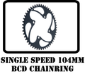 RENNEN 4 BOLT CHAINRING 104MM