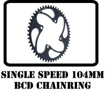 RENNEN 4 BOLT CHAINRING 104MM