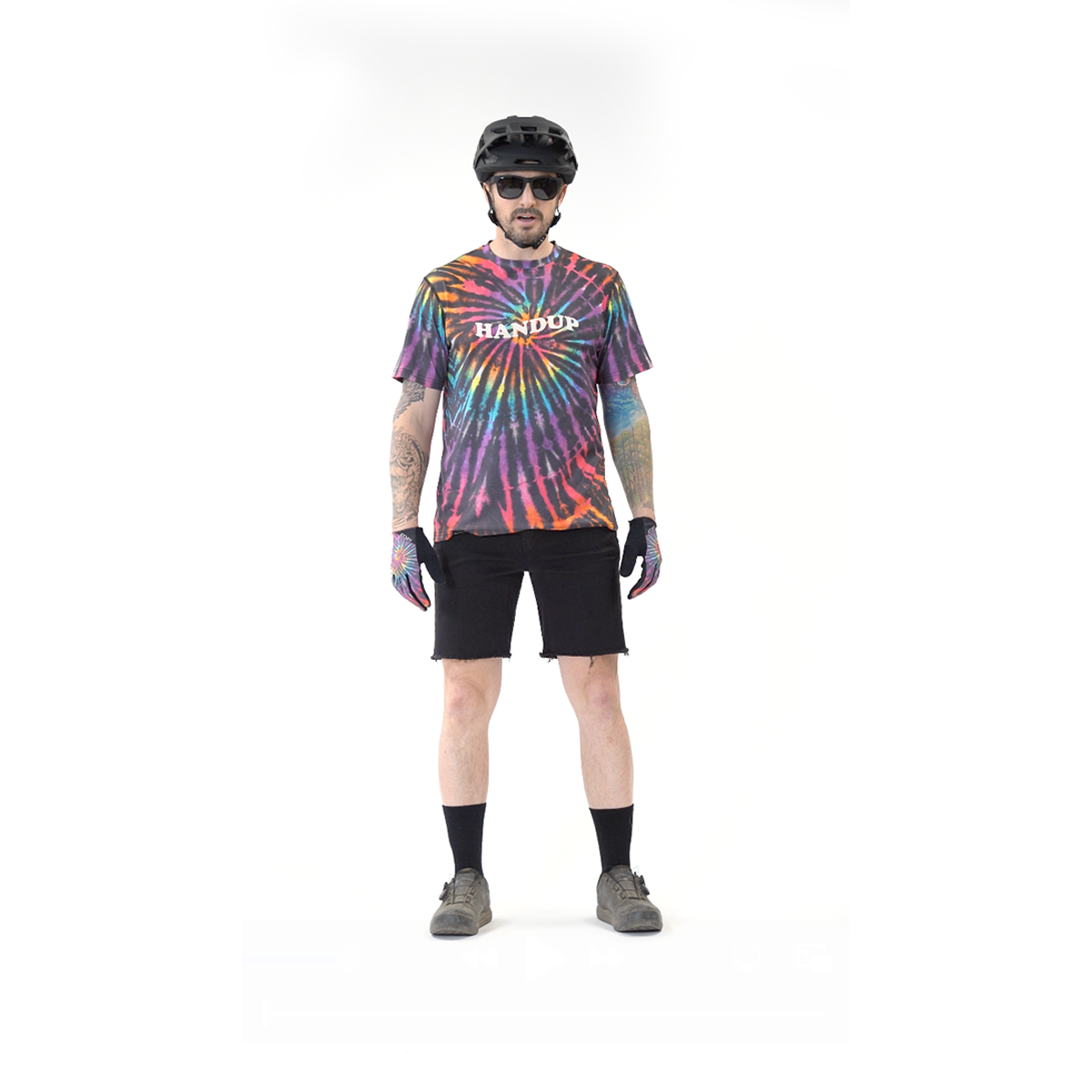 Handup Gloves - Reverse Tie Dye
