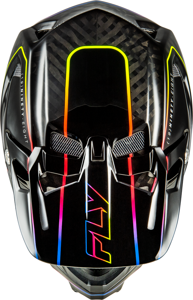 2026 FLY RACING WERX-R FLOW CARBON HELMET BLACK CARBON/BLACK/MULTI