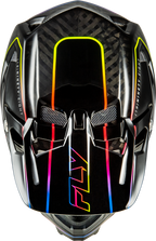 2026 FLY RACING WERX-R FLOW CARBON HELMET BLACK CARBON/BLACK/MULTI