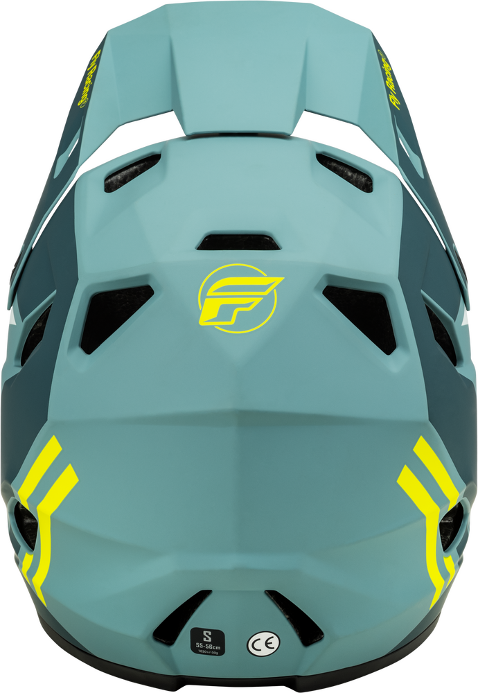 2024 FLY RAYCE BICYCLE HELMET MATTE BLUE STONE/HI-VIS