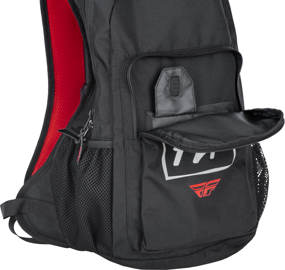 FLY RACING JUMP PACK BACKPACK BLACK/GREY/RED