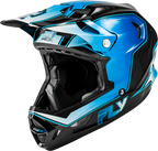 2026 FLY RACING WERX-R FLOW CARBON HELMET BLACK CARBON/BLUE/WHITE