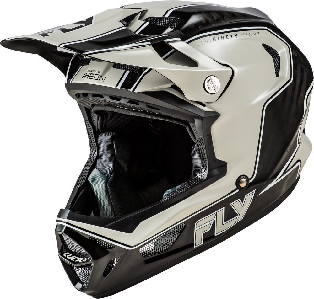 2026 FLY RACING WERX-R CARBON HELMET BLACK CARBON/GREY