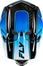 2026 FLY RACING WERX-R FLOW CARBON HELMET BLACK CARBON/BLUE/WHITE