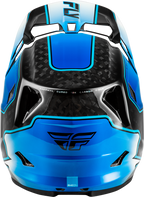 2026 FLY RACING WERX-R FLOW CARBON HELMET BLACK CARBON/BLUE/WHITE