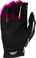 FLY RACING LITE UNCAGED GLOVES BLACK/WHITE/NEON PINK