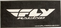 FLY RACING FLOOR RUG BLACK/WHITE 73"X33"