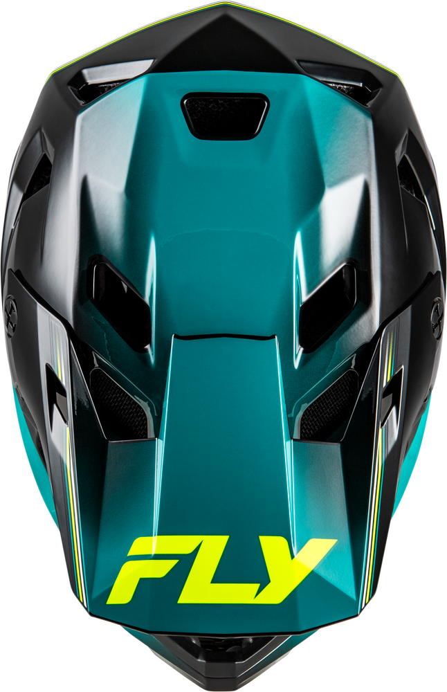 2026 FLY RACING RAYCE REPEAT BICYCLE HELMET BLACK/TEAL/HI-VIS