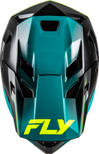 2026 FLY RACING RAYCE REPEAT BICYCLE HELMET BLACK/TEAL/HI-VIS