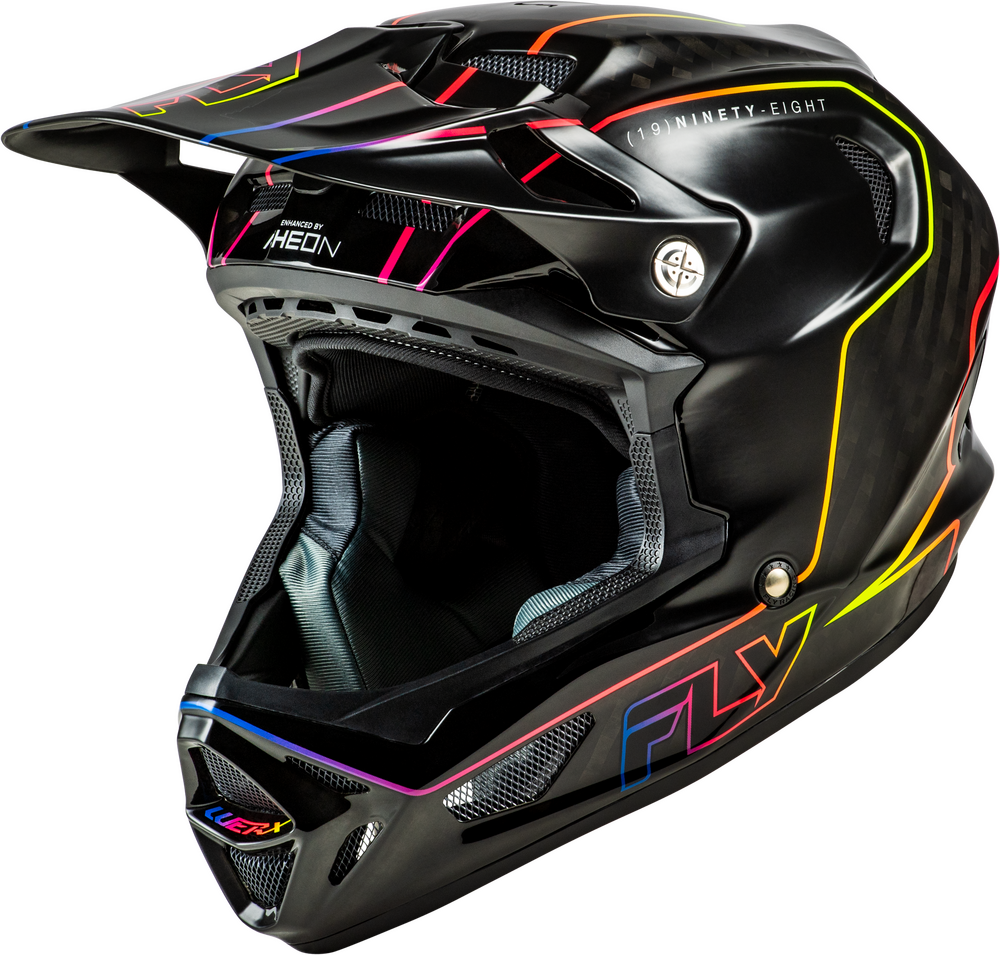 2026 FLY RACING WERX-R FLOW CARBON HELMET BLACK CARBON/BLACK/MULTI