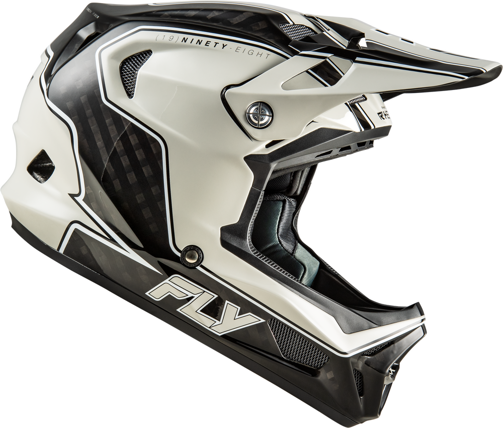 2026 FLY RACING WERX-R CARBON HELMET BLACK CARBON/GREY