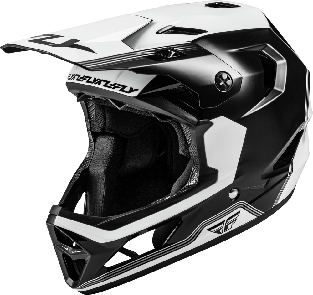2026 FLY RACING RAYCE REPEAT BICYCLE HELMET BLACK/WHITE