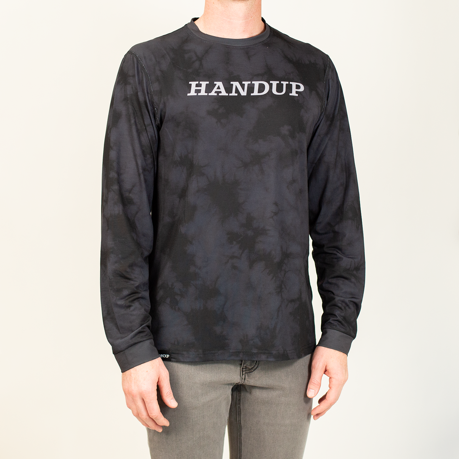 Handup ActiviTEE Long Sleeve - Grey Acid Wash