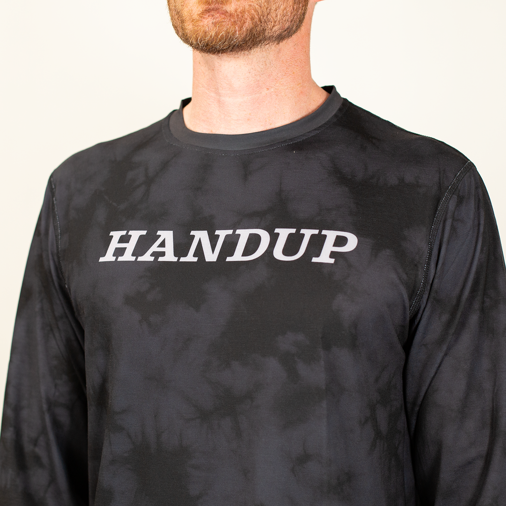 Handup ActiviTEE Long Sleeve - Grey Acid Wash