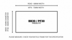Praxis M30THRU BB -BB30/PF30  68MM ROAD