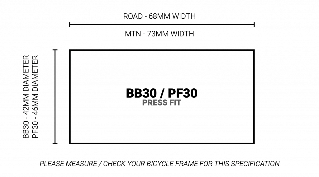 Praxis M30THRU BB -BB30/PF30  68MM ROAD
