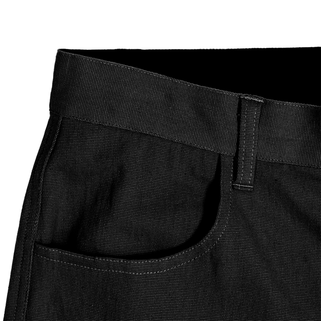 Handup WorkHorse Stretch Canvas Short - Pure Black