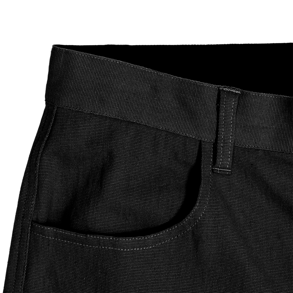 Handup WorkHorse Stretch Canvas Short - Pure Black