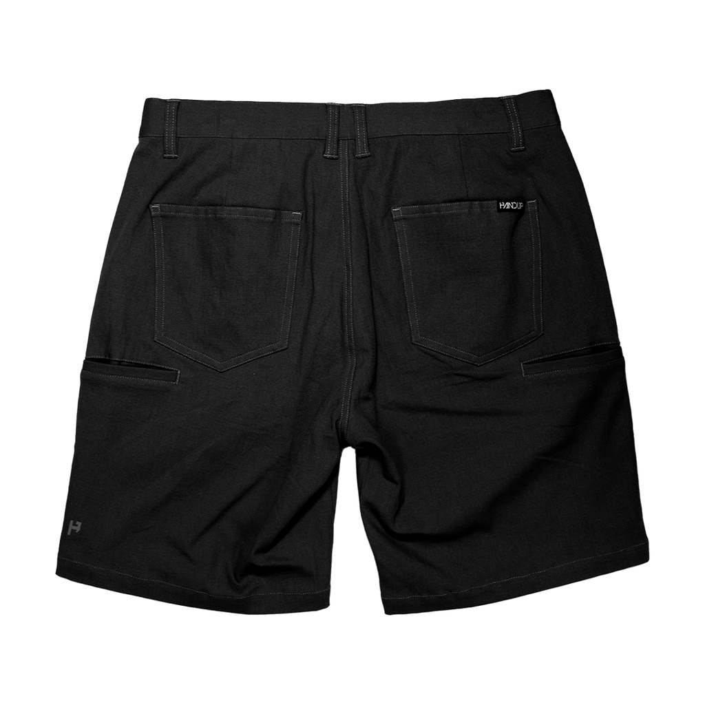 Handup WorkHorse Stretch Canvas Short - Pure Black