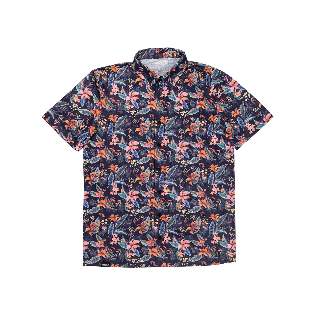 FlexGRID Button Up - Midnight in Maui