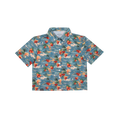 Cropped FlexGRID Button Up - Sunburn Shred