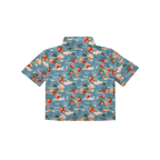 Cropped FlexGRID Button Up - Sunburn Shred