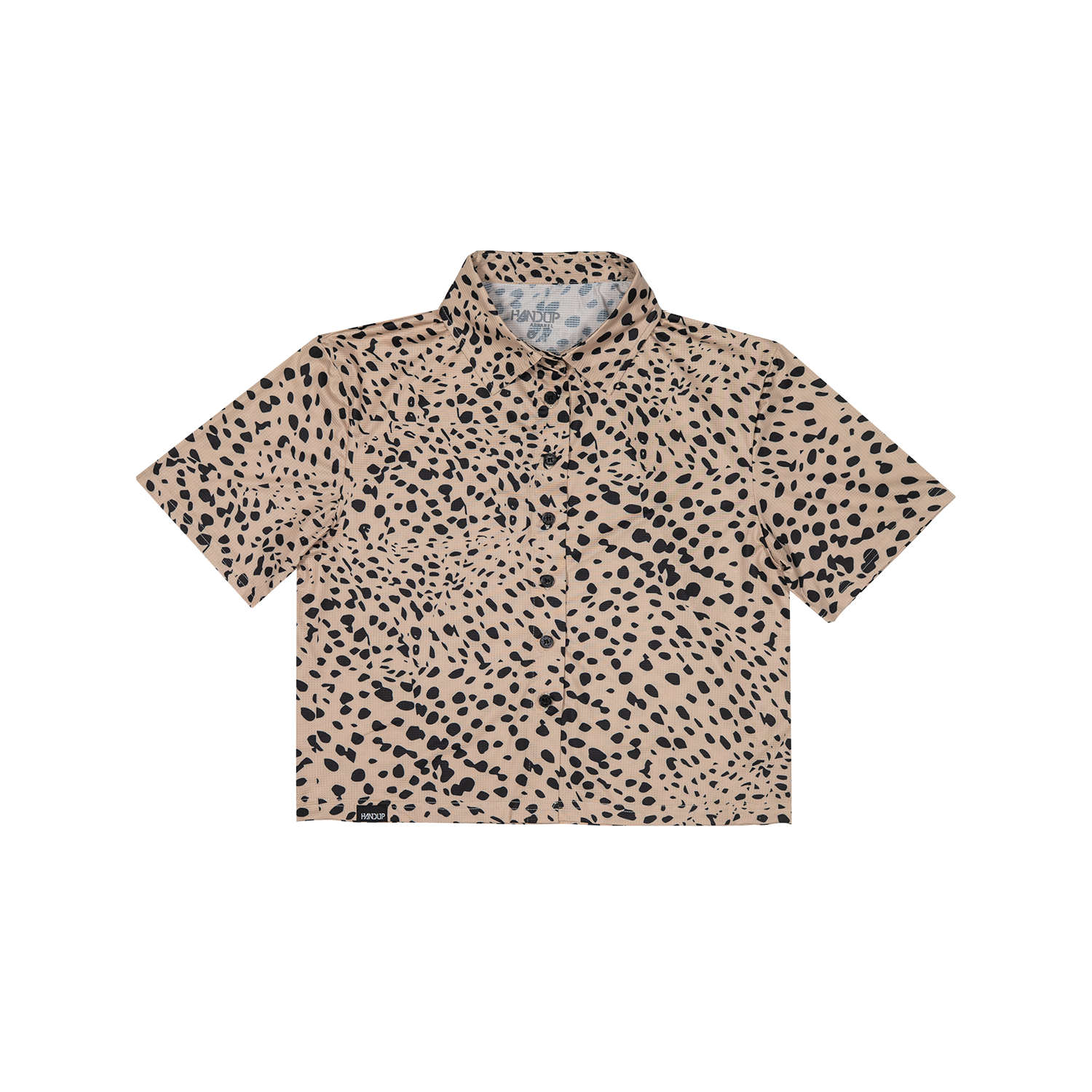 Cropped FlexGRID Button Up - Trail Cat