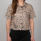 Cropped FlexGRID Button Up - Trail Cat