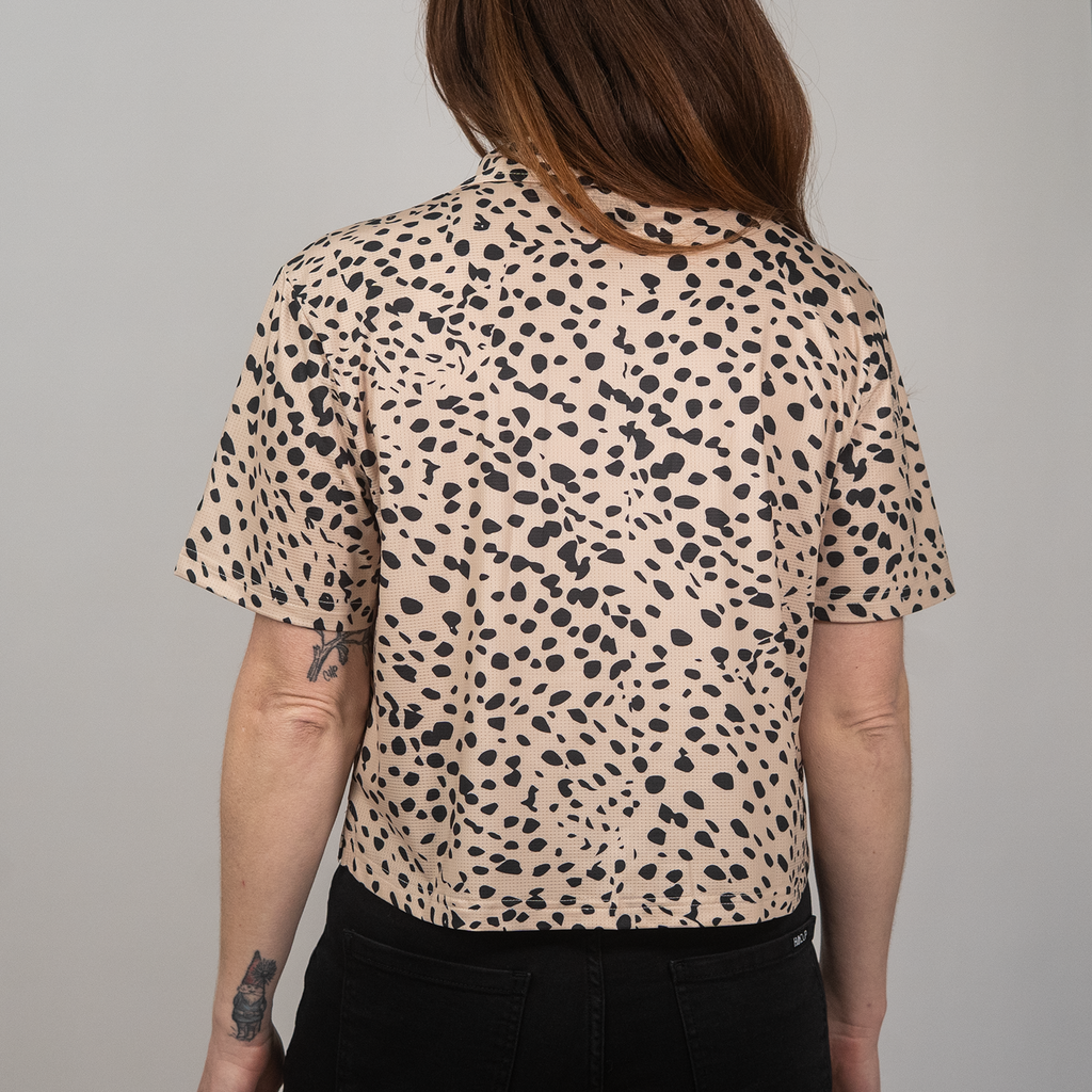 Cropped FlexGRID Button Up - Trail Cat