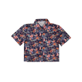Cropped FlexGRID Button Up - Midnight in Maui