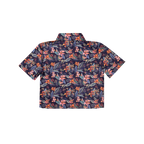 Cropped FlexGRID Button Up - Midnight in Maui