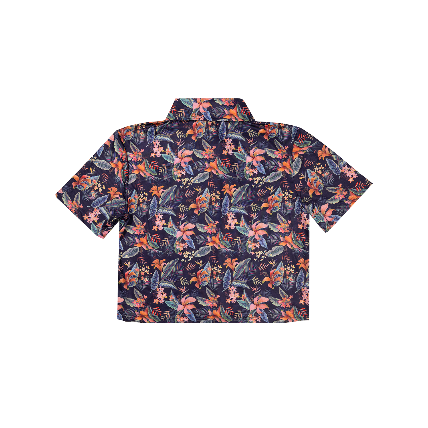 Cropped FlexGRID Button Up - Midnight in Maui