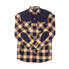 Handup Flannel Jacket - Navy/Tan Plaid