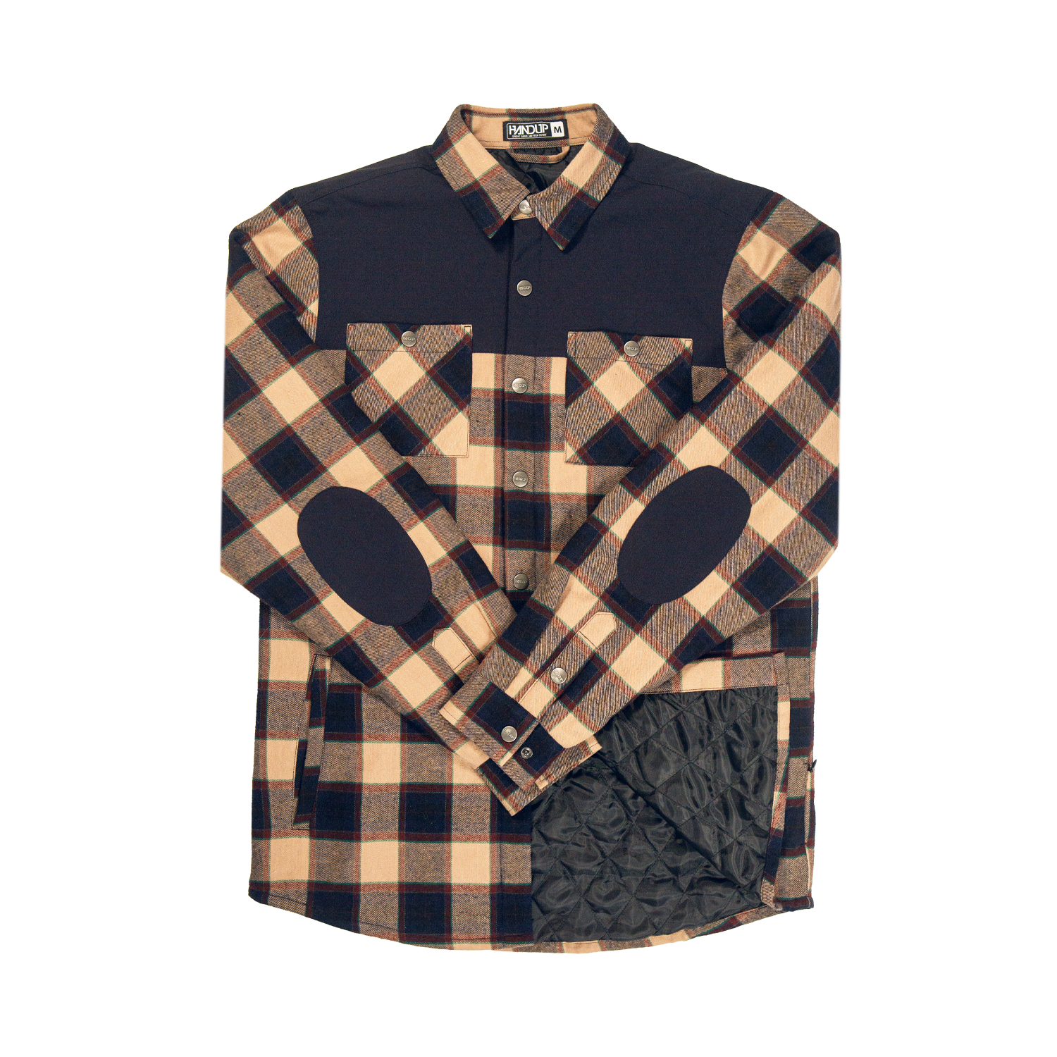 Handup Flannel Jacket - Navy/Tan Plaid