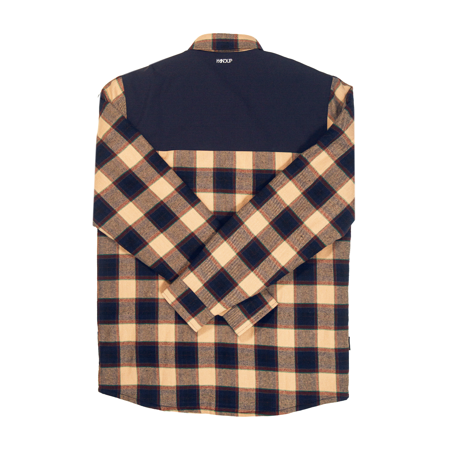 Handup Flannel Jacket - Navy/Tan Plaid