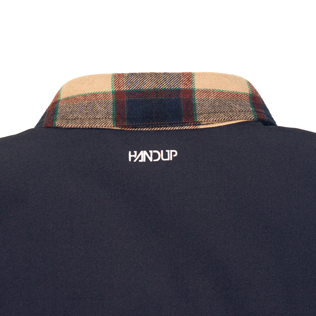 Handup Flannel Jacket - Navy/Tan Plaid