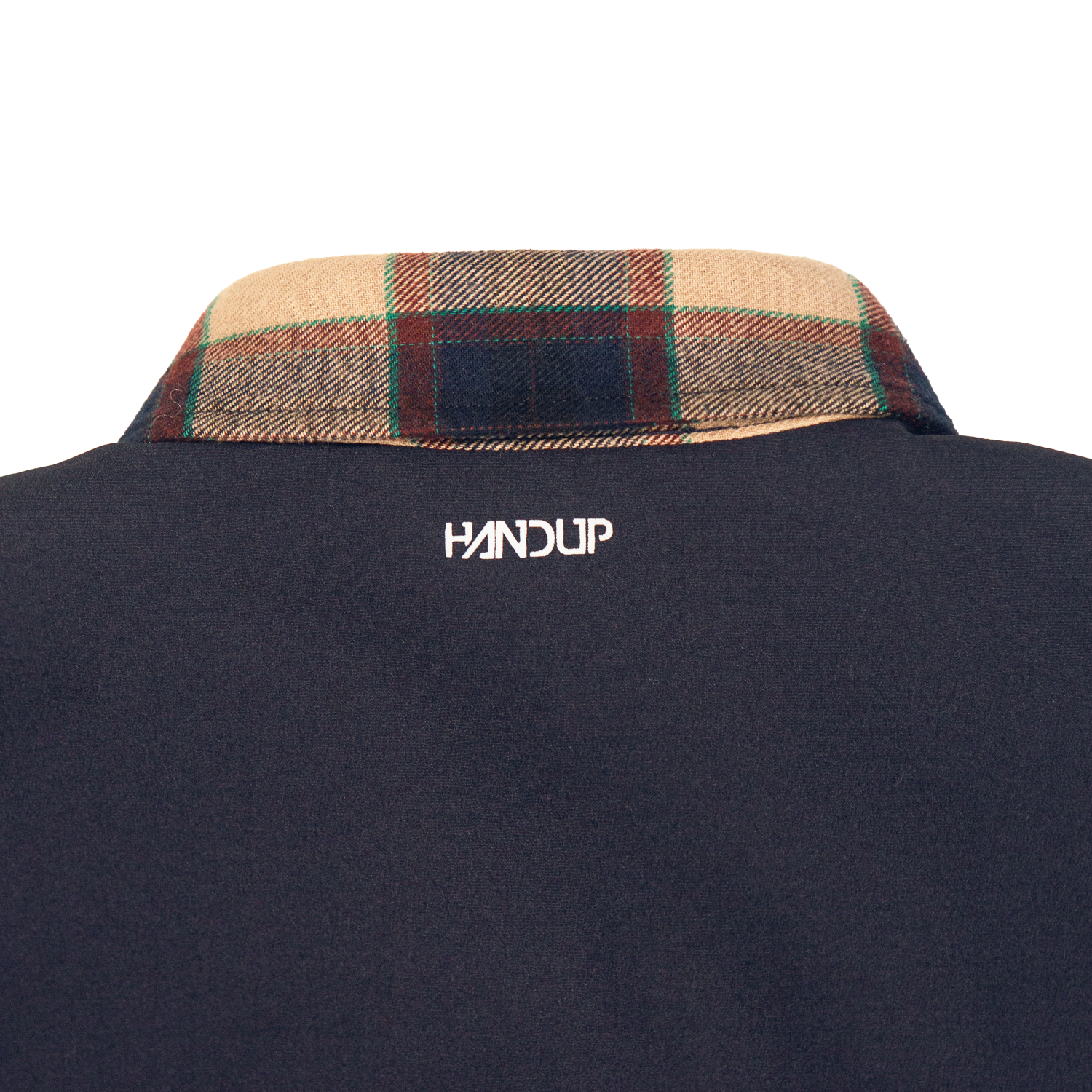 Handup Flannel Jacket - Navy/Tan Plaid
