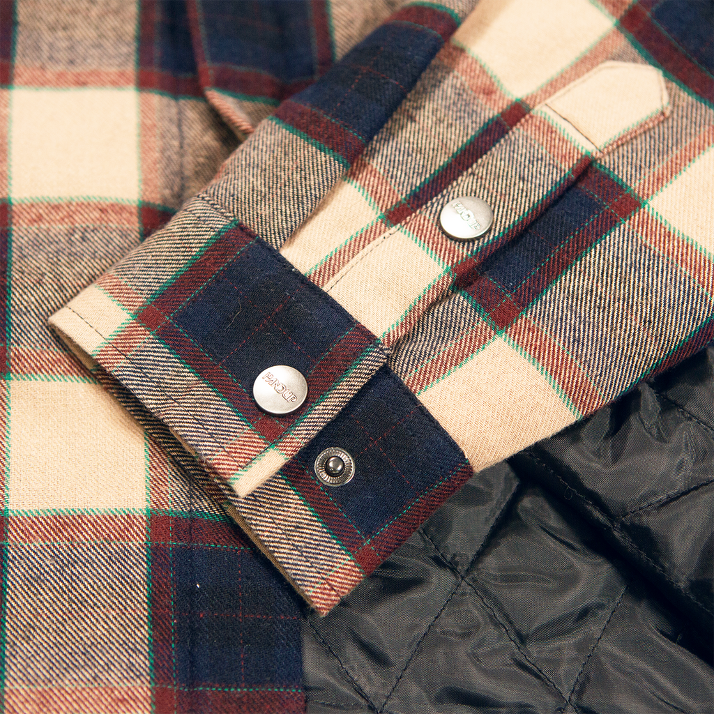 Handup Flannel Jacket - Navy/Tan Plaid