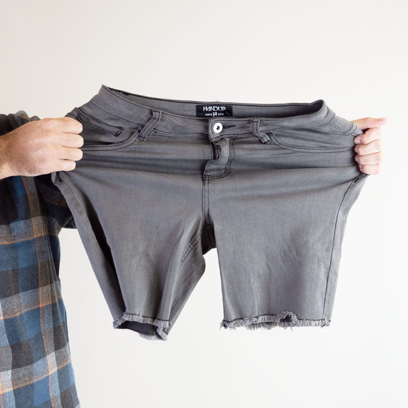 Handup Stretch Jorts - Faded Grey