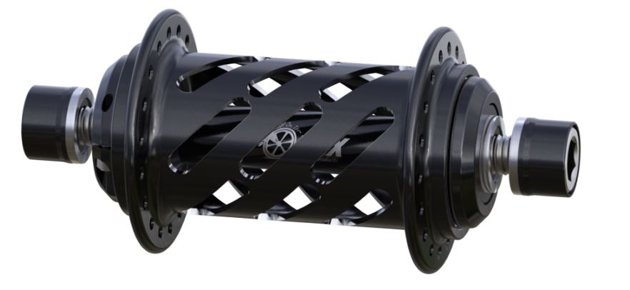 Onyx BMX 100/10mm Bolt-on Helix Front Hub 28H & 36H