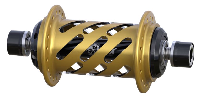 Onyx BMX 100/10mm Bolt-on Helix Front Hub 28H & 36H