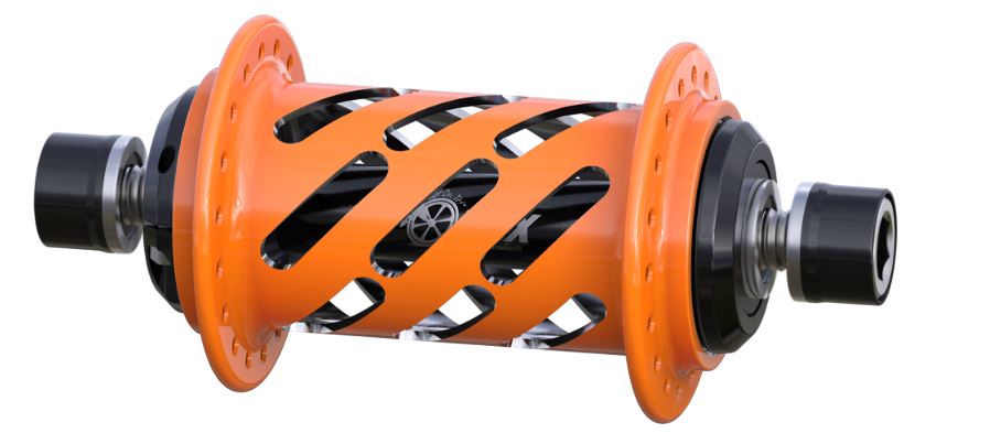 Onyx BMX 100/10mm Bolt-on Helix Front Hub 28H & 36H