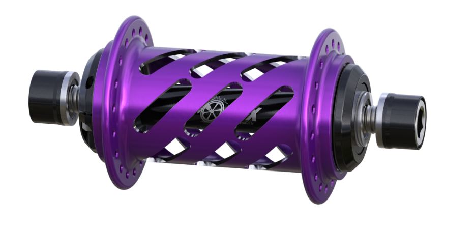 Onyx BMX 100/10mm Bolt-on Helix Front Hub 28H & 36H