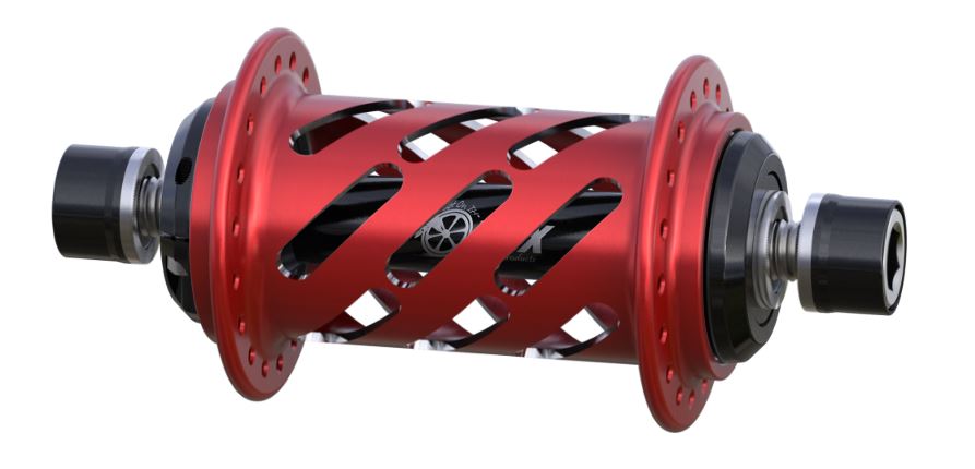 Onyx BMX 100/10mm Bolt-on Helix Front Hub 28H & 36H