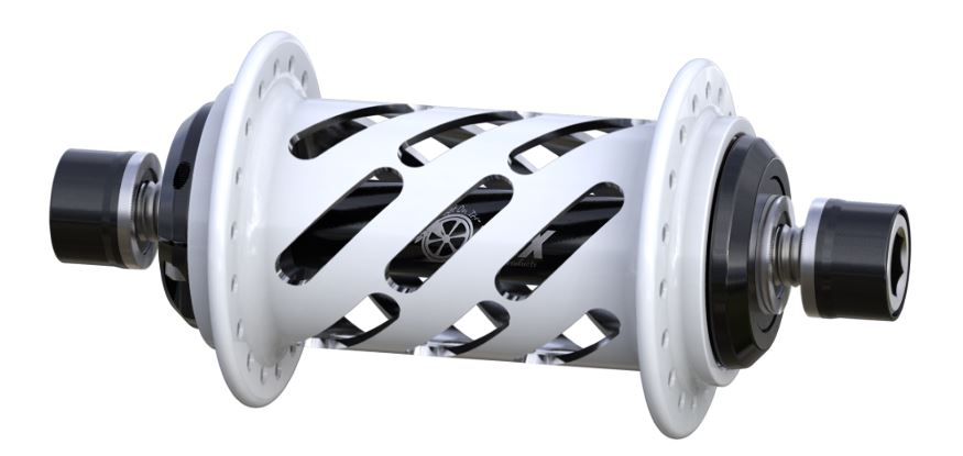 Onyx BMX 100/10mm Bolt-on Helix Front Hub 28H & 36H