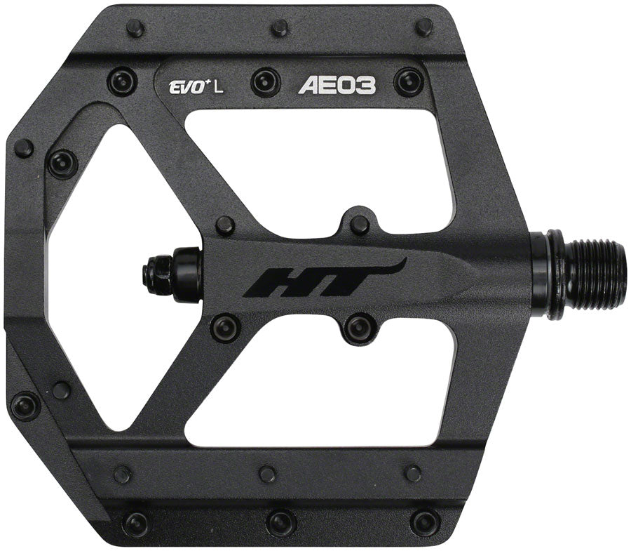 HT Components AE03(EVO+) Pedals - Platform, Aluminum, 9/16", Stealth Black