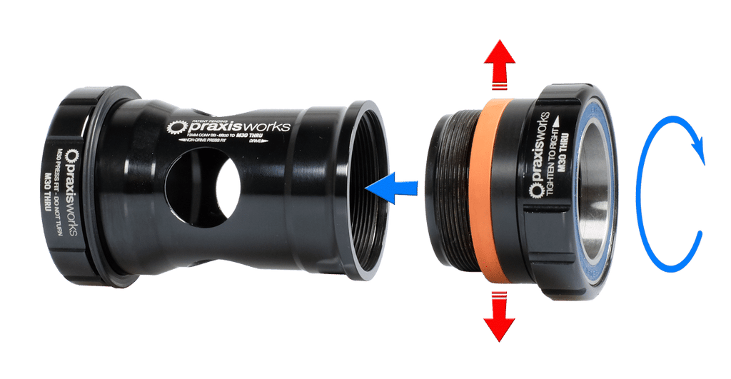 Praxis M30–BB30/PF30 68mm